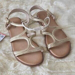 Girls Zara Gold Sandals